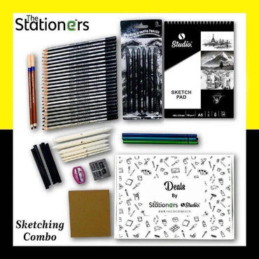 Sketching Combo (60 Pcs) The Stationers